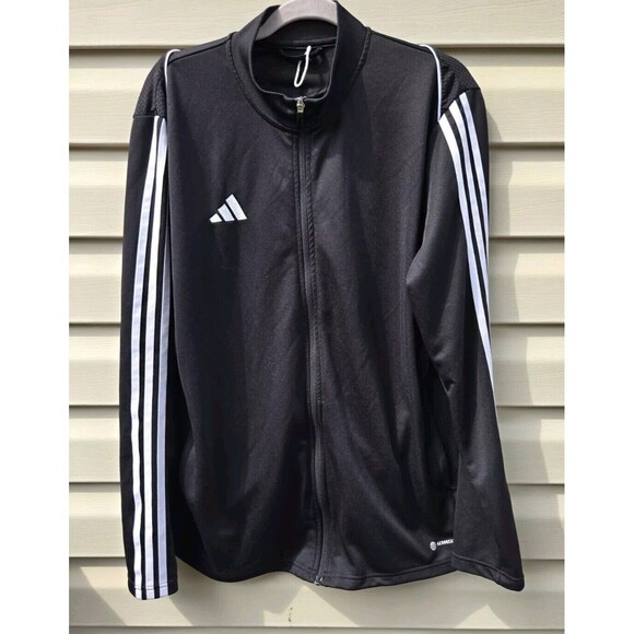 Adidas Mens XL Tiro 23 League Training Track Jacket Aeroready Black w/ 3 Stripes - Picture 1 of 10